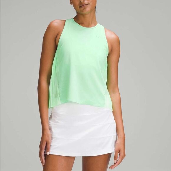Lululemon Side Pleats Tennis Tank Top in Pistachio - Picture 1 of 10